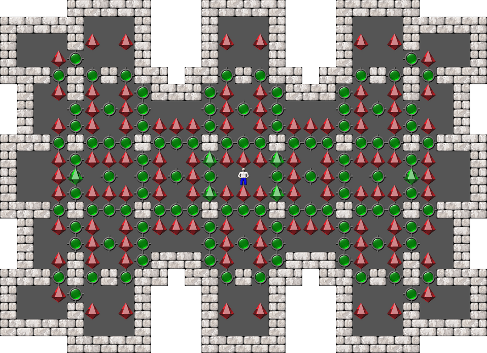 Sokoban Sasquatch 06 Arranged level 45